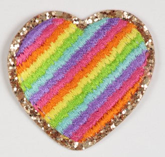 Heart 3D roller embroidered Patch (Iron On)