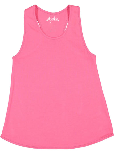 Tank Top with Racer Back in Hot Pink