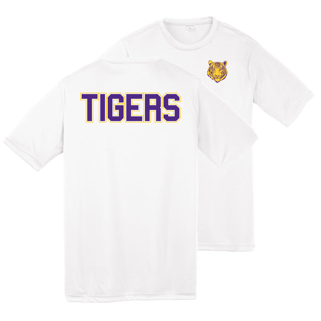 Tiger T-shirt on Dri Fit White