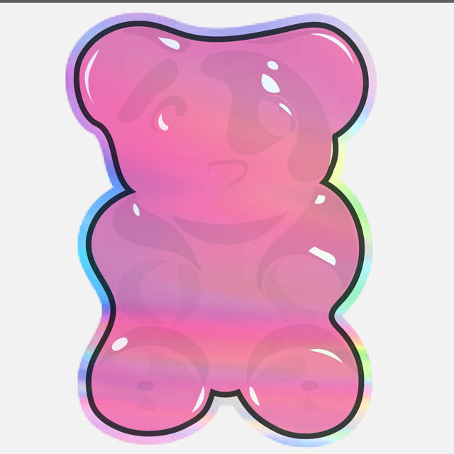 Gummy Bear - Pink Sticker