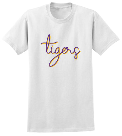 Tiger T-shirt for girls on White
