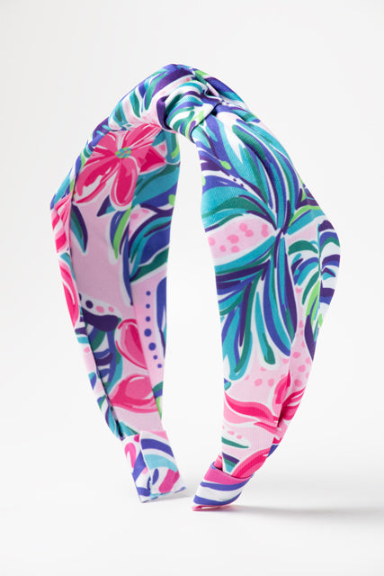 Top Knot Headband in Take me to Hawaii Pink SALE